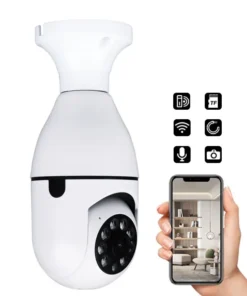 Bulb New 360 Degree HD 720p Wireless CCTV Home Security Camera Wifi Speaker Outdoor Security Camera Featuring CMOS Imaging