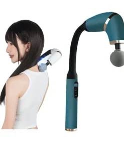 Strong Massage Gun U-Shaped Back Massager Gun Upgraded Pain Relief Deep Tissue Massage Gun with Extended Handle