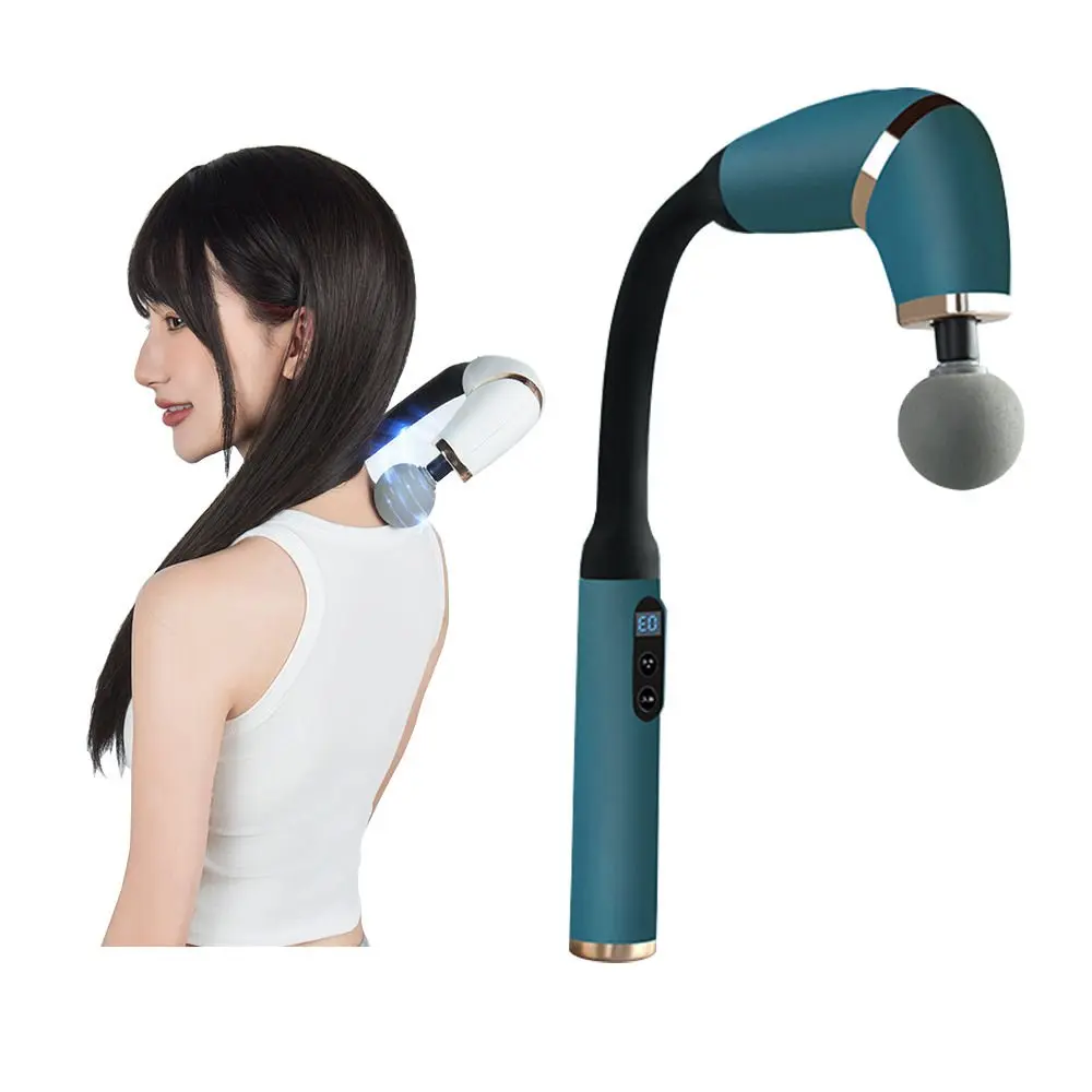 Strong Massage Gun U-Shaped Back Massager Gun Upgraded Pain Relief Deep Tissue Massage Gun with Extended Handle