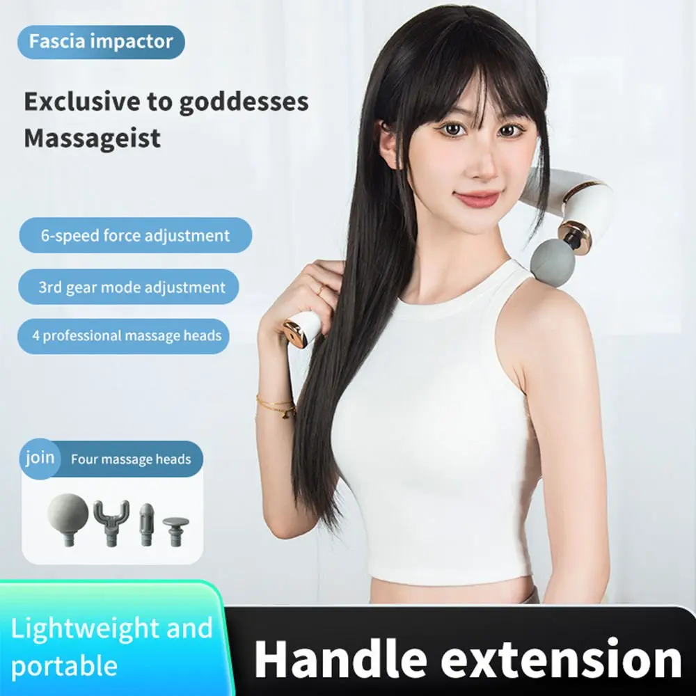 Strong Massage Gun U-Shaped Back Massager Gun Upgraded Pain Relief Deep Tissue Massage Gun with Extended Handle - Image 3
