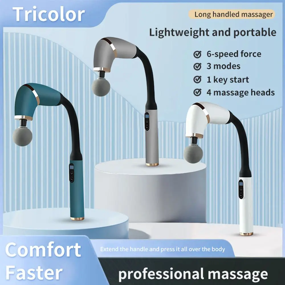 Strong Massage Gun U-Shaped Back Massager Gun Upgraded Pain Relief Deep Tissue Massage Gun with Extended Handle - Image 4