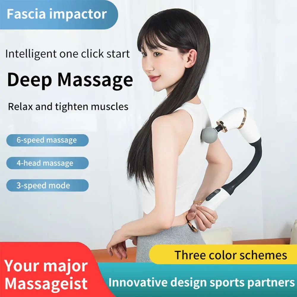 Strong Massage Gun U-Shaped Back Massager Gun Upgraded Pain Relief Deep Tissue Massage Gun with Extended Handle - Image 7