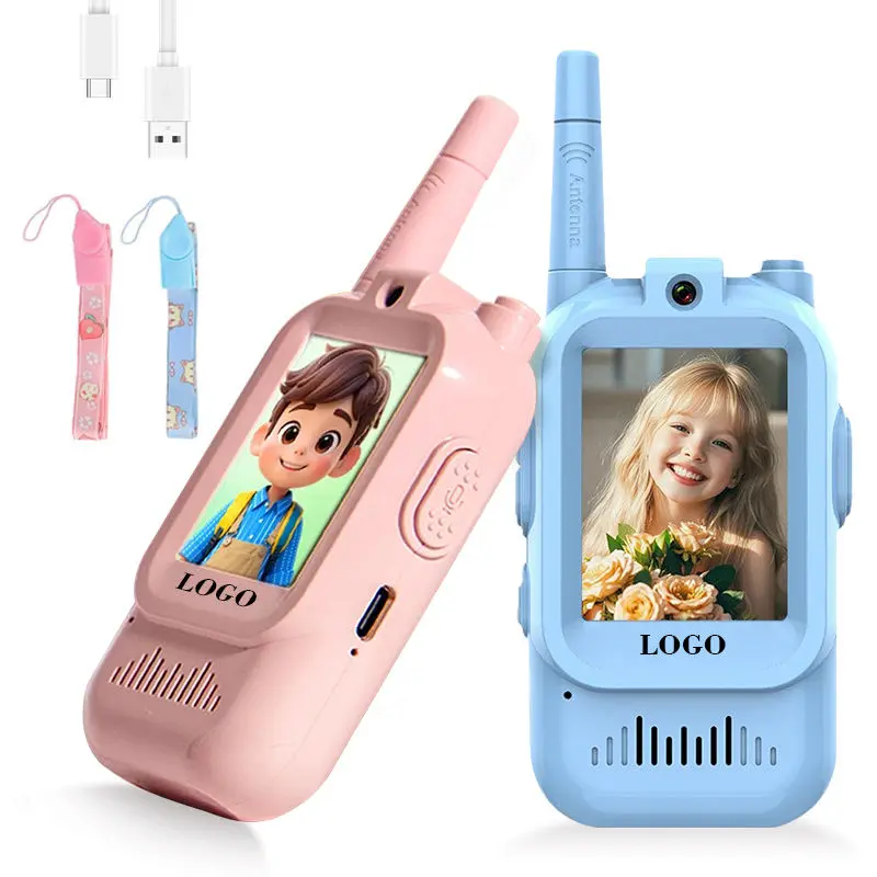 Rechargeable Video Intercom Kids Walkies Talkies Indoor Outdoor Toys Video Walkie Talkies for Kids