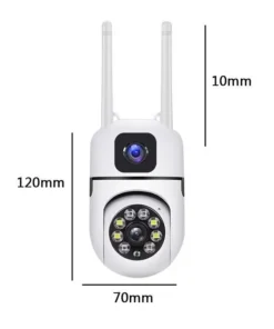 Dual Lens 1080P PTZ WiFi Wireless Camera Motion Detection TF Memory Card Indoor Mini Cctv Home Security Cameras